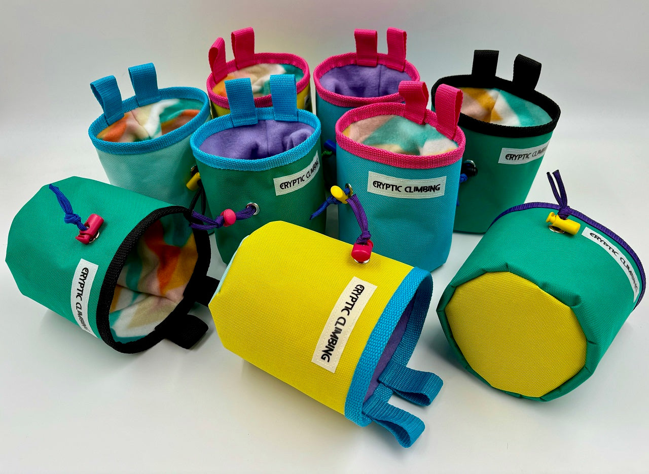 Funky & Colorful Climbing Chalk Bags