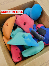 Load image into Gallery viewer, Mystery box of climbing holds. random rock climbing grips. made in the usa climbing grips
